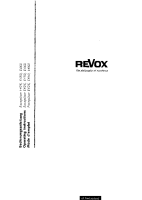 Revox Exception-Owners-Manual